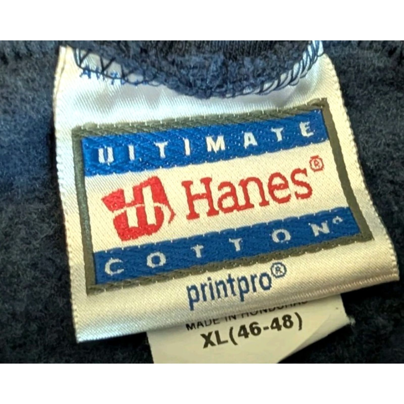 Hanes VINTAGE Hanes Dallas Cowboys Hoodie Navy Blue XL Men Pullover Hooded Graphic Logo Heart Print Crewneck Cotton Fleece Pockets.Mens Size US XL / EU 56 / 4 - 7 Thumbnail