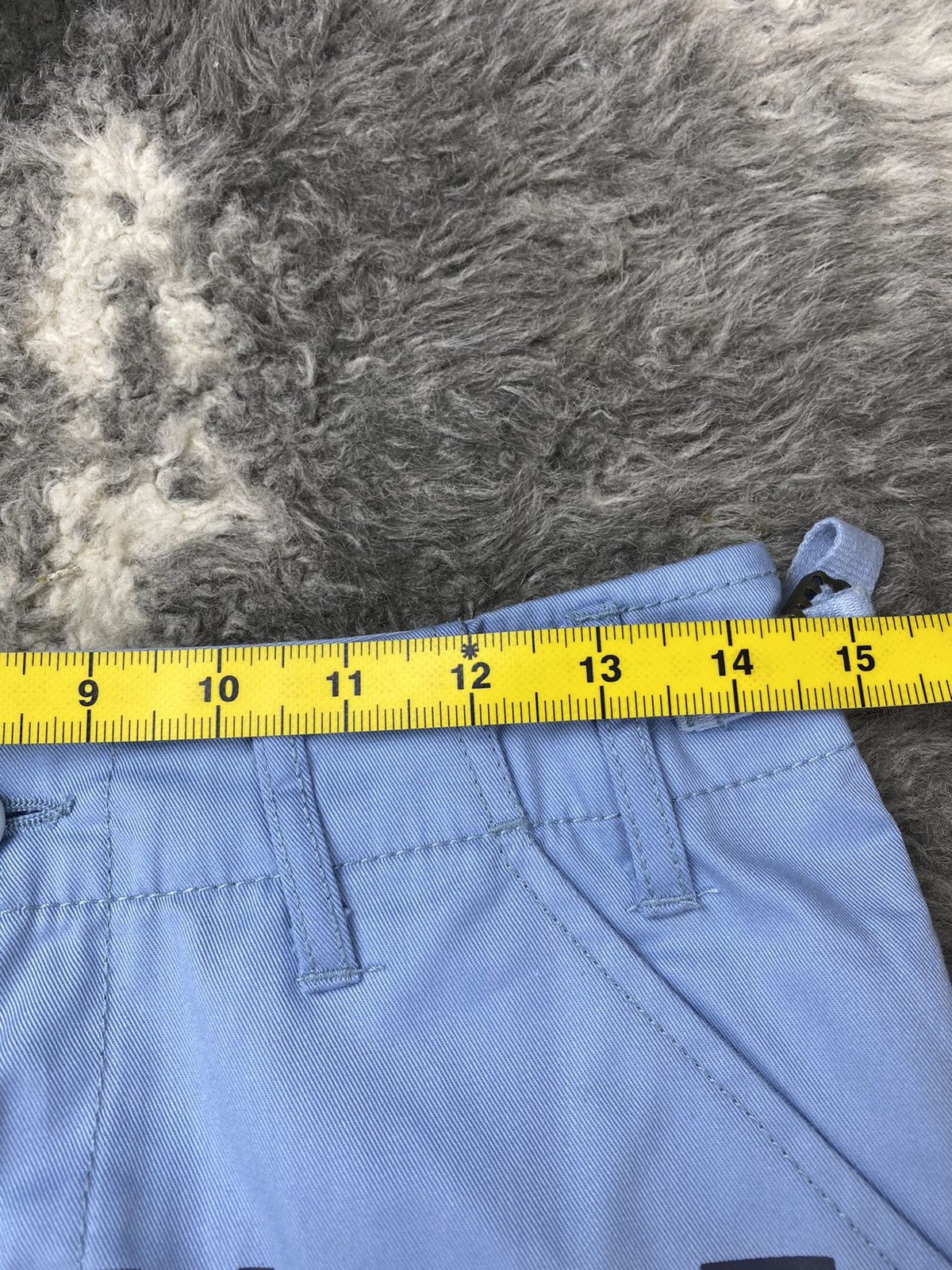 If Six Was Nine × Japanese Brand 🌟ACT CHIVE LURE🌟Spell Out RARE Color Baby Blue Cargo Pant Size US 29 - 23 Thumbnail