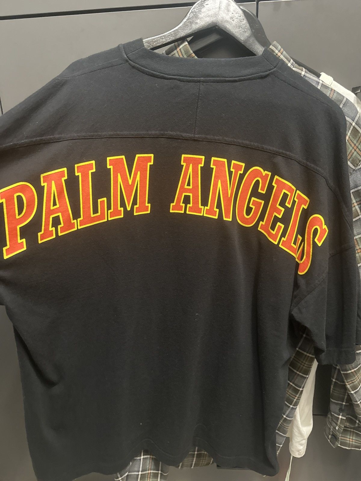 Palm Angels Palm Angels Black,Orange and yellow logo t-shirt Size US M / EU 48-50 / 2 - 2 Thumbnail