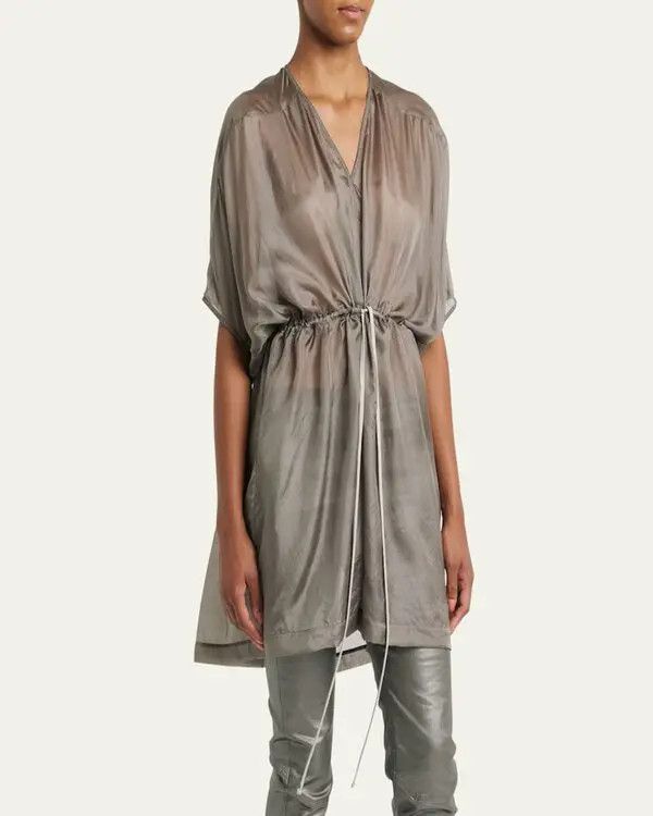 Rick Owens o1y0126 Mini Dress in Gray Size S / US 4 / IT 40 - 2 Thumbnail