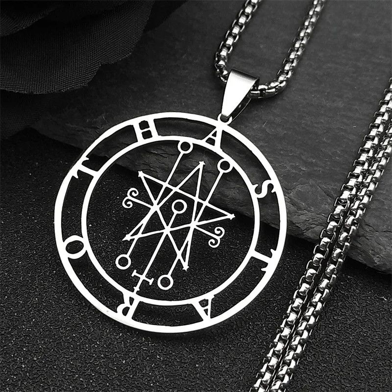 Jewelry Astaroth Sigil Goetia Pendant Necklace Emblem Talisman Size ONE SIZE - 2 Thumbnail