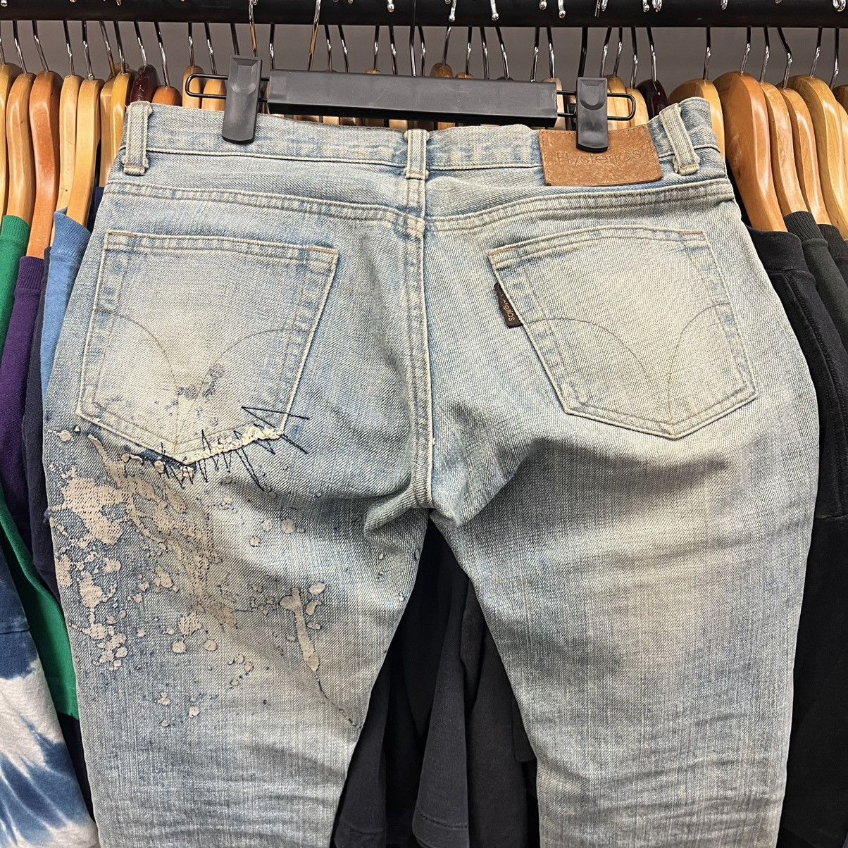 Hysteric Glamour Hysterics Glamour Cross Stitch Distressed Japan Denim Pants Size US 29 - 8 Thumbnail