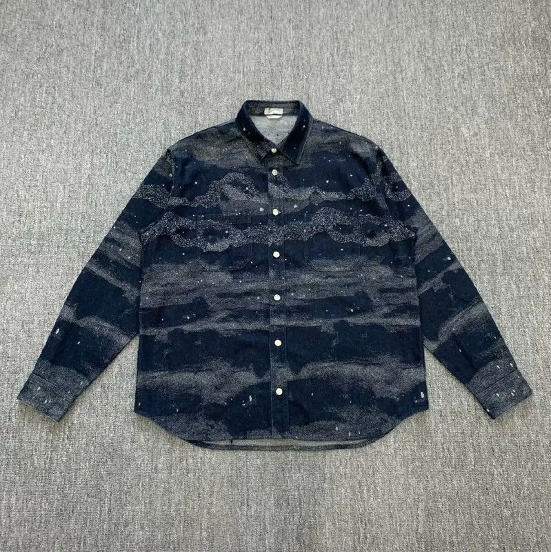 Dior Dior Blue Cotton Shirt for Men 0089 Size US XL / EU 56 / 4 - 1 Thumbnail