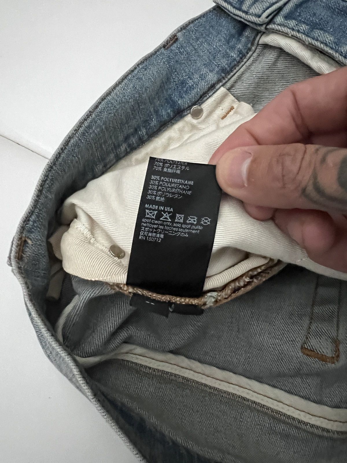 Amiri Amiri sky blue patch mx1 jeans 32 Size US 32 / EU 48 - 8 Thumbnail