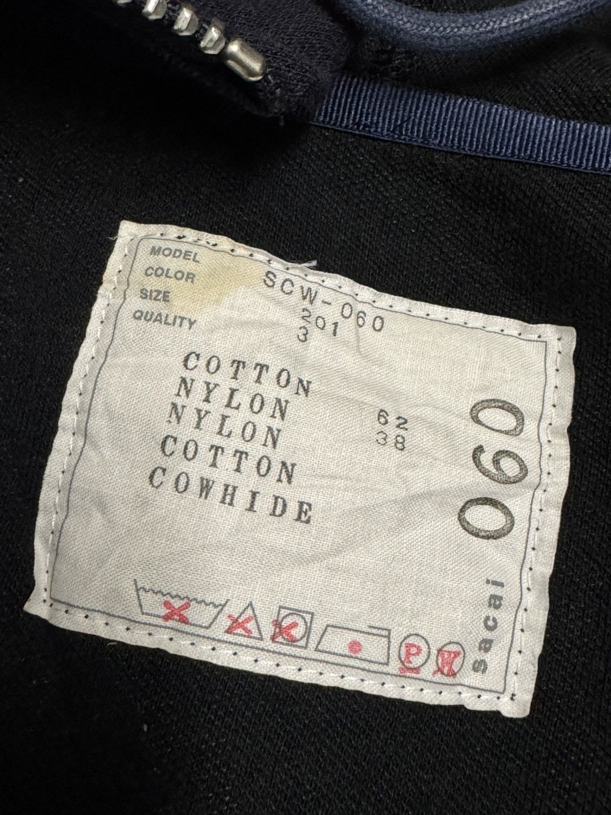 Sacai SACAI SCW-060 SPONGE SWEAT X MA-1 ZIPPER HOODIE Size US S / EU 44-46 / 1 - 9 Thumbnail