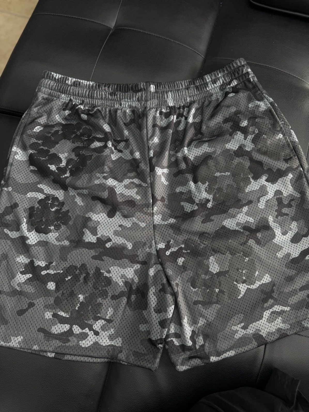 DENIM TEARS Denim Tears Mesh Summer Shorts Black Camo Size XXL (NEW) Size US 38 / EU 54 - 4 Thumbnail