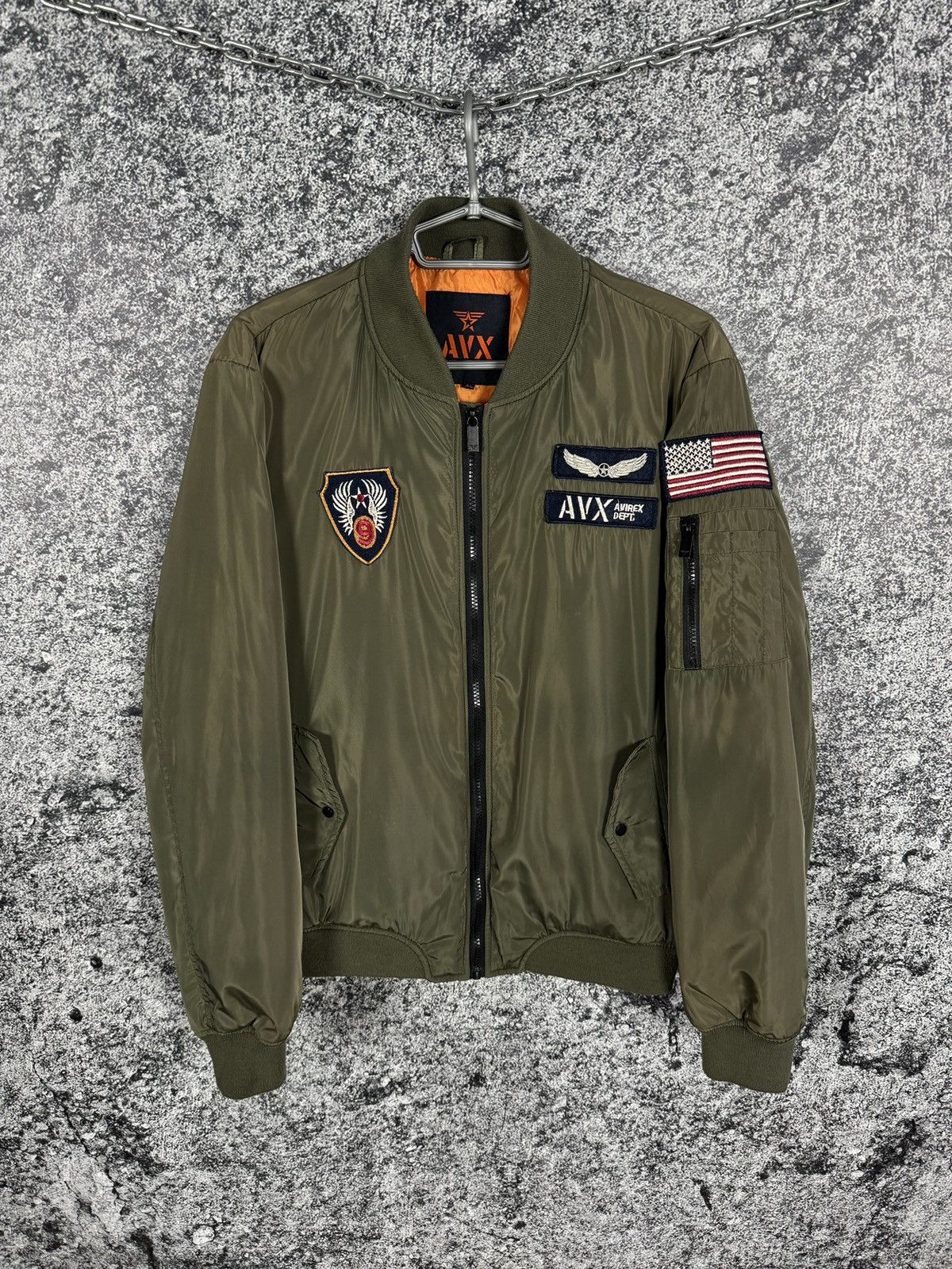 Men's Avirex Bomber Jacket Flyer's MA-1 Size XL