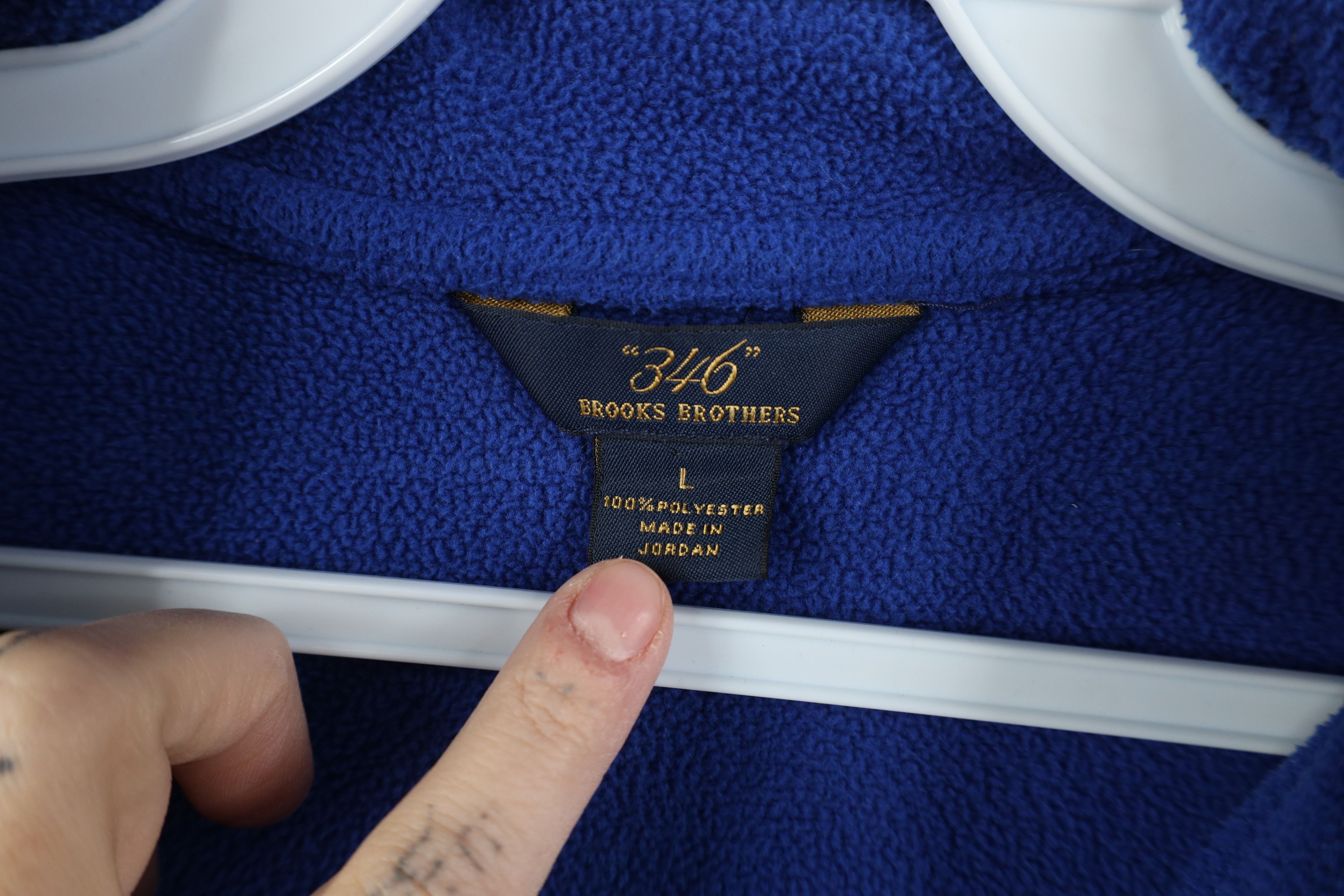Brooks Brothers Vintage Brooks Brothers Quarter 1/4 Half Zip Fleece Sweater Size US L / EU 52-54 / 3 - 5 Thumbnail