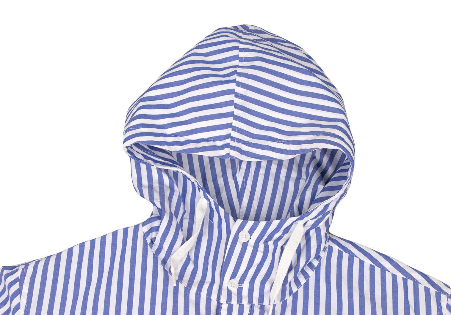 Fred Perry Hooded Striped Shirt Jacket in Blue and White, Size S Size US S / EU 44-46 / 1 - 3 Thumbnail