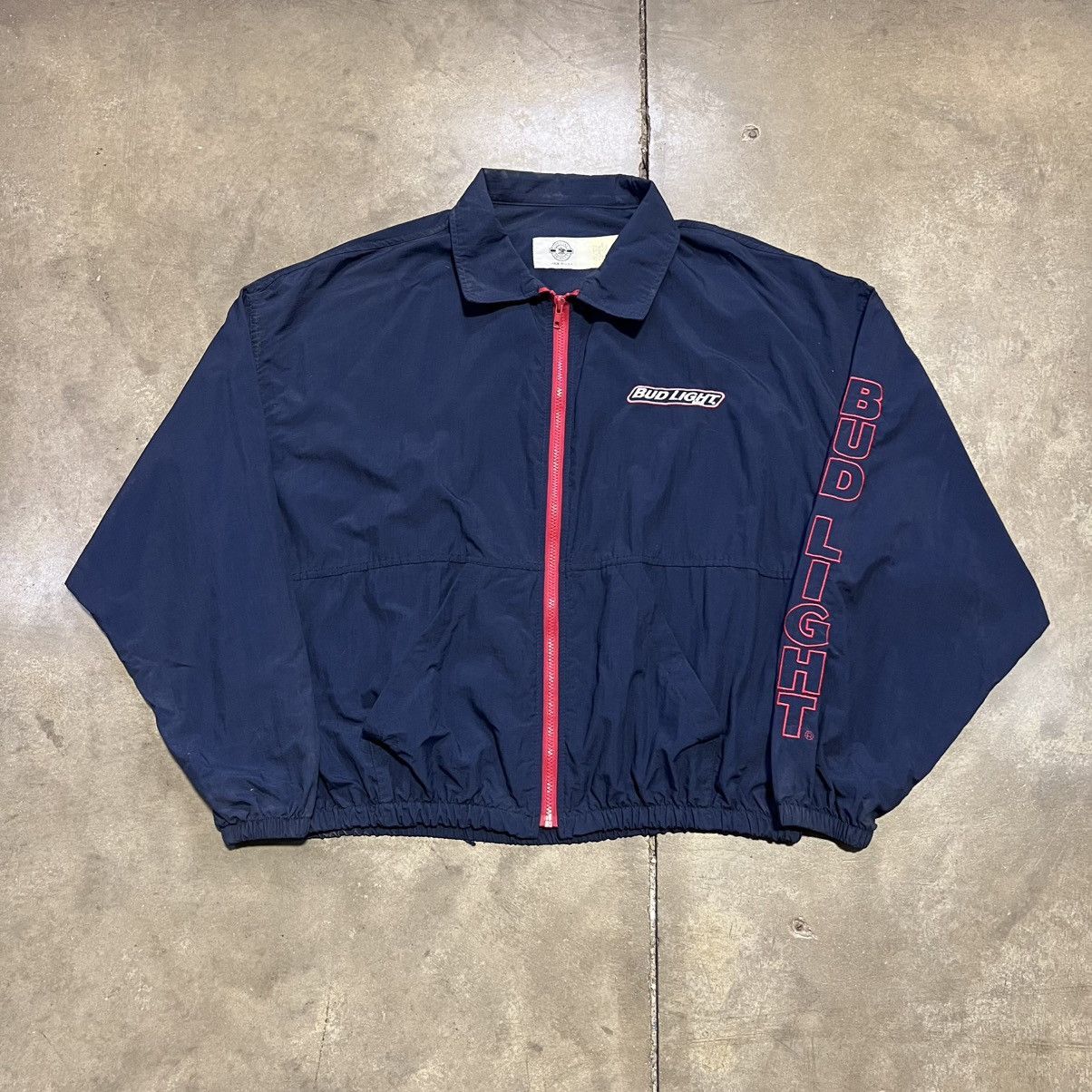 MLB × Vintage New York Mets Majestic Zip Up Windbreaker XL #56
