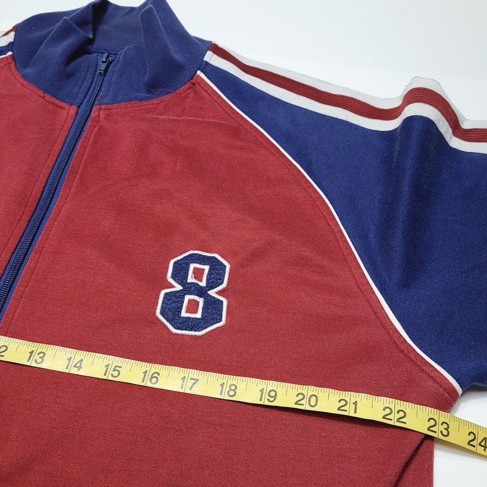 Vintage VINTAGE Urban Pipeline Jacket Men XL Full Zip RedBlue 90s Y2k Knit Mock Mens Size US XL / EU 56 / 4 - 4 Thumbnail