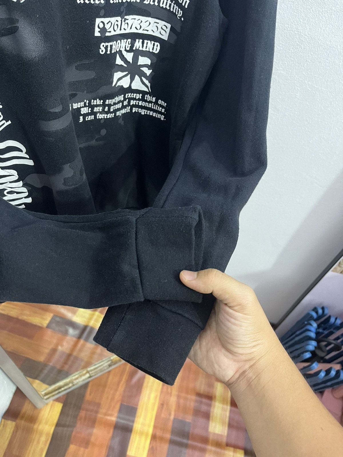 Japanese Brand Freude Skull Graphic Hoodie Black Boxy Fit Japan Size US S / EU 44-46 / 1 - 6 Thumbnail