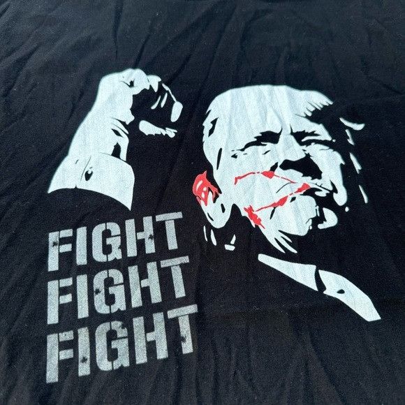 Donald Trump NEW DONALD TRUMP FIGHT FIGHT FIGHT BLACK T-SHIRT SZ 2XL XXL Size US XXL / EU 58 / 5 - 2 Thumbnail