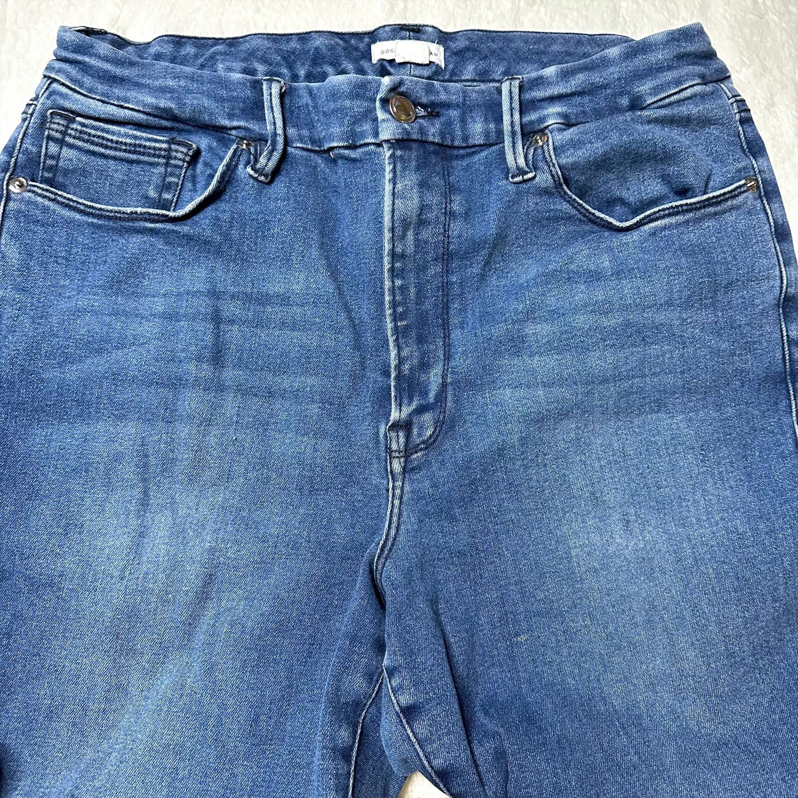 Good American Good American Women's Distressed Skinny Jeans Blue 14/16 Size 36" / US 14 / IT 50 - 5 Thumbnail