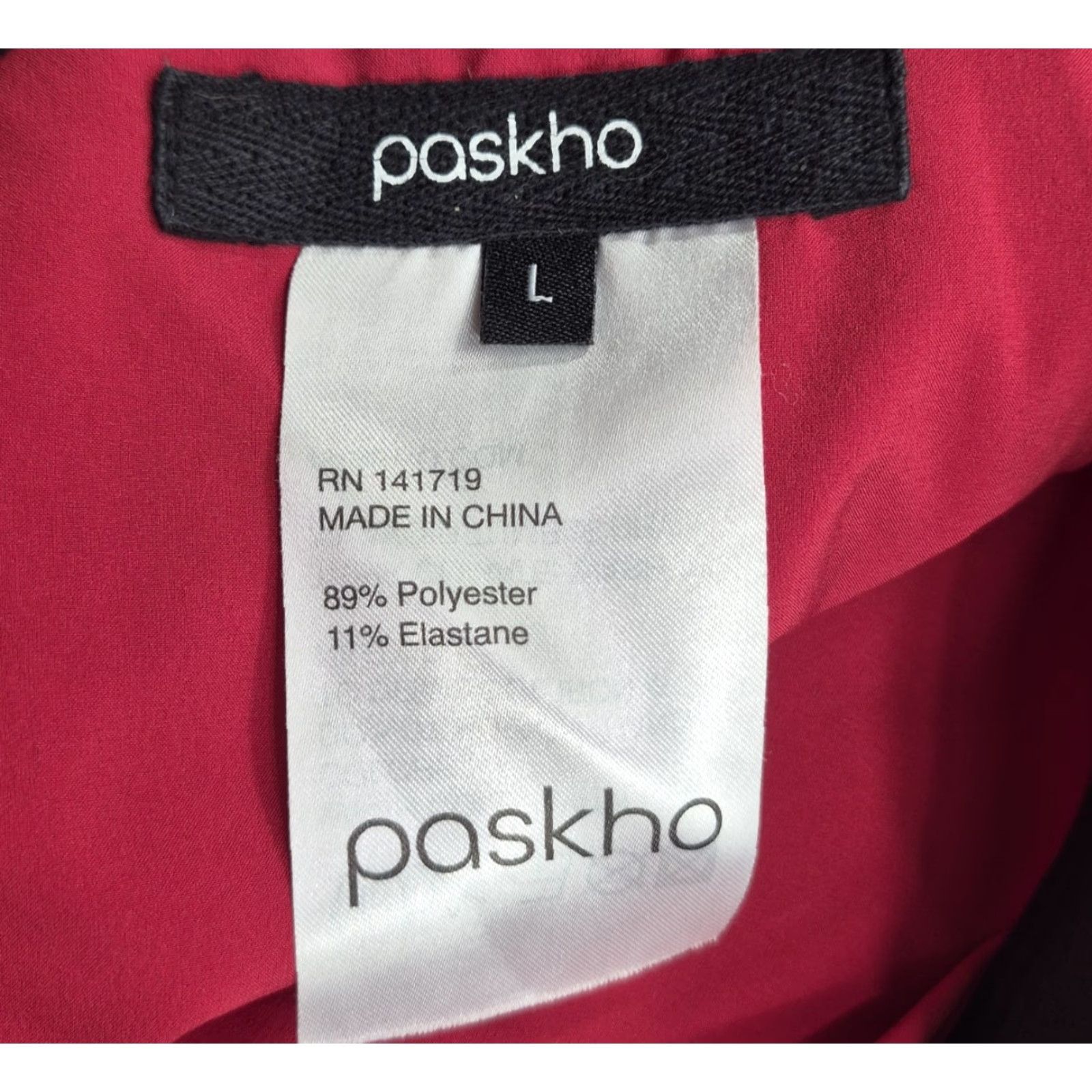 Vintage Paskho Pants Mens Large Red Track Athletic Travel Stretch Zip Pocket Pockets Size US 33 - 5 Thumbnail