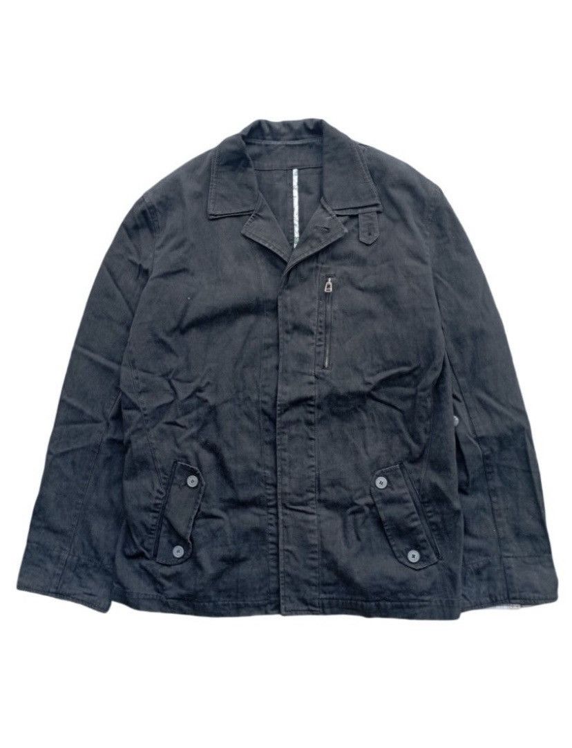 Japanese Brand × Vintage Vintage Mitsumine Black Denim Jacket Size US L / EU 52-54 / 3 - 1 Thumbnail