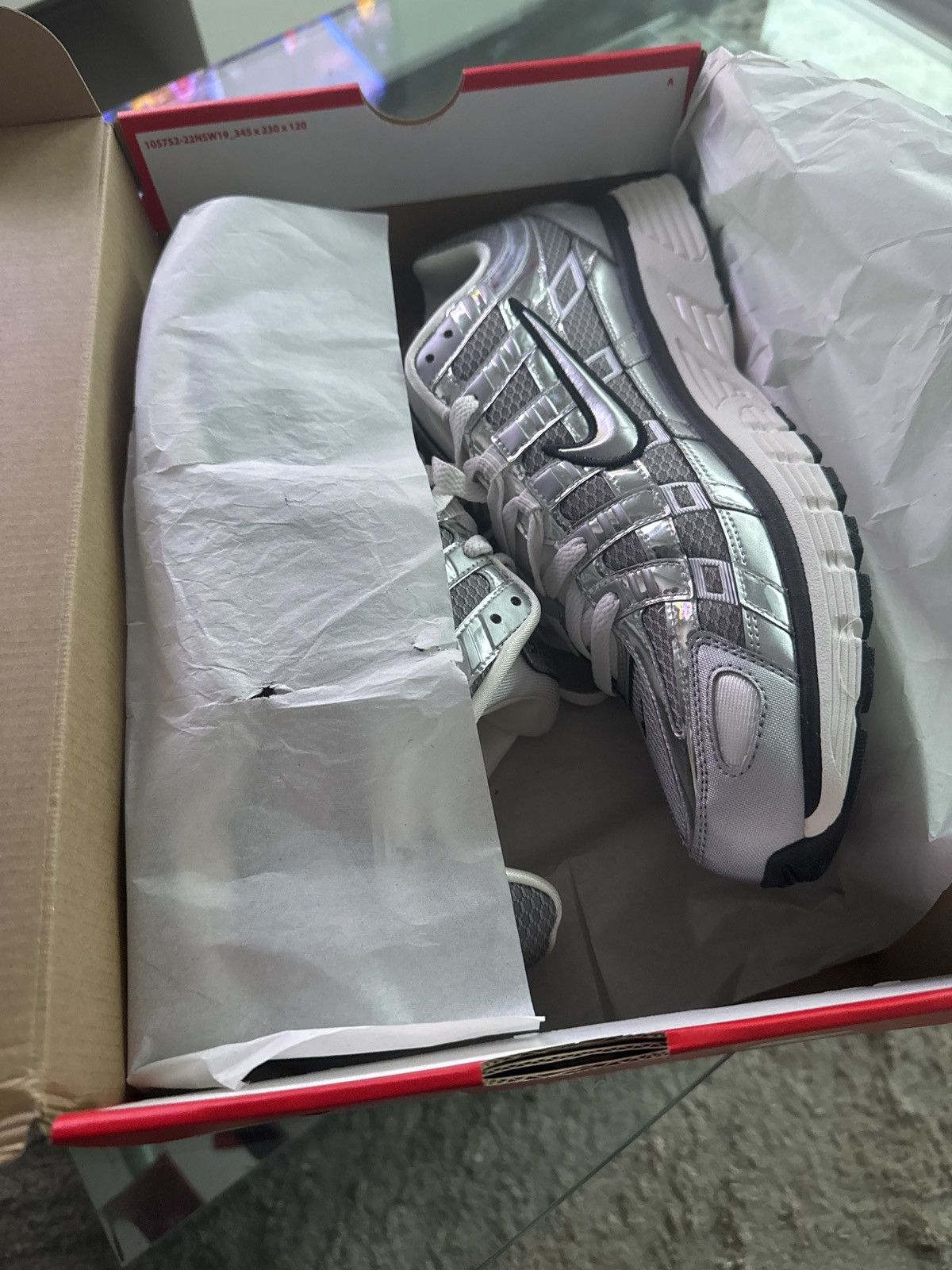 Nike P-6000 Metallic Silver US 11