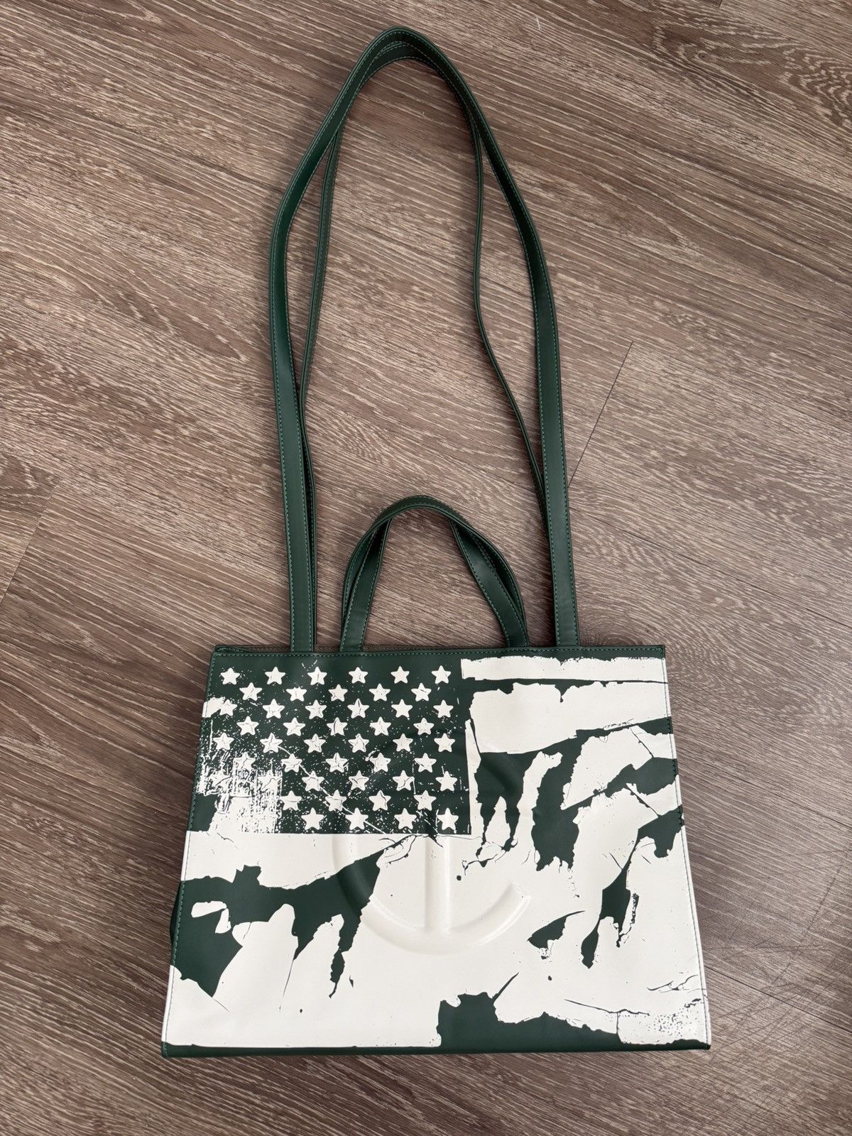 Telfar Limited Edition Telfar Medium Shopper Tote with Flag Print Size ONE SIZE - 1 Thumbnail