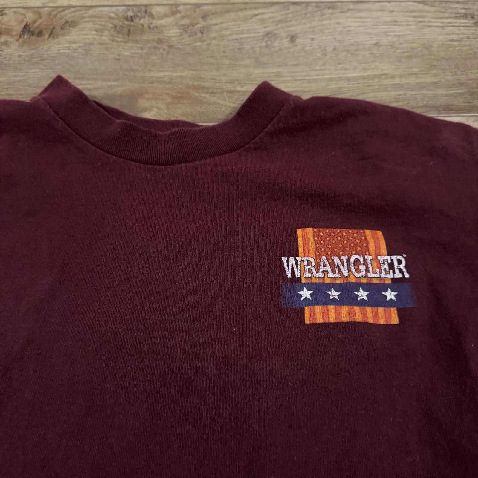 Wrangler Vintage Wrangler Western Cowboy Rodeo Maroon Shirt YOUTH Size US M / EU 48-50 / 2 - 2 Thumbnail