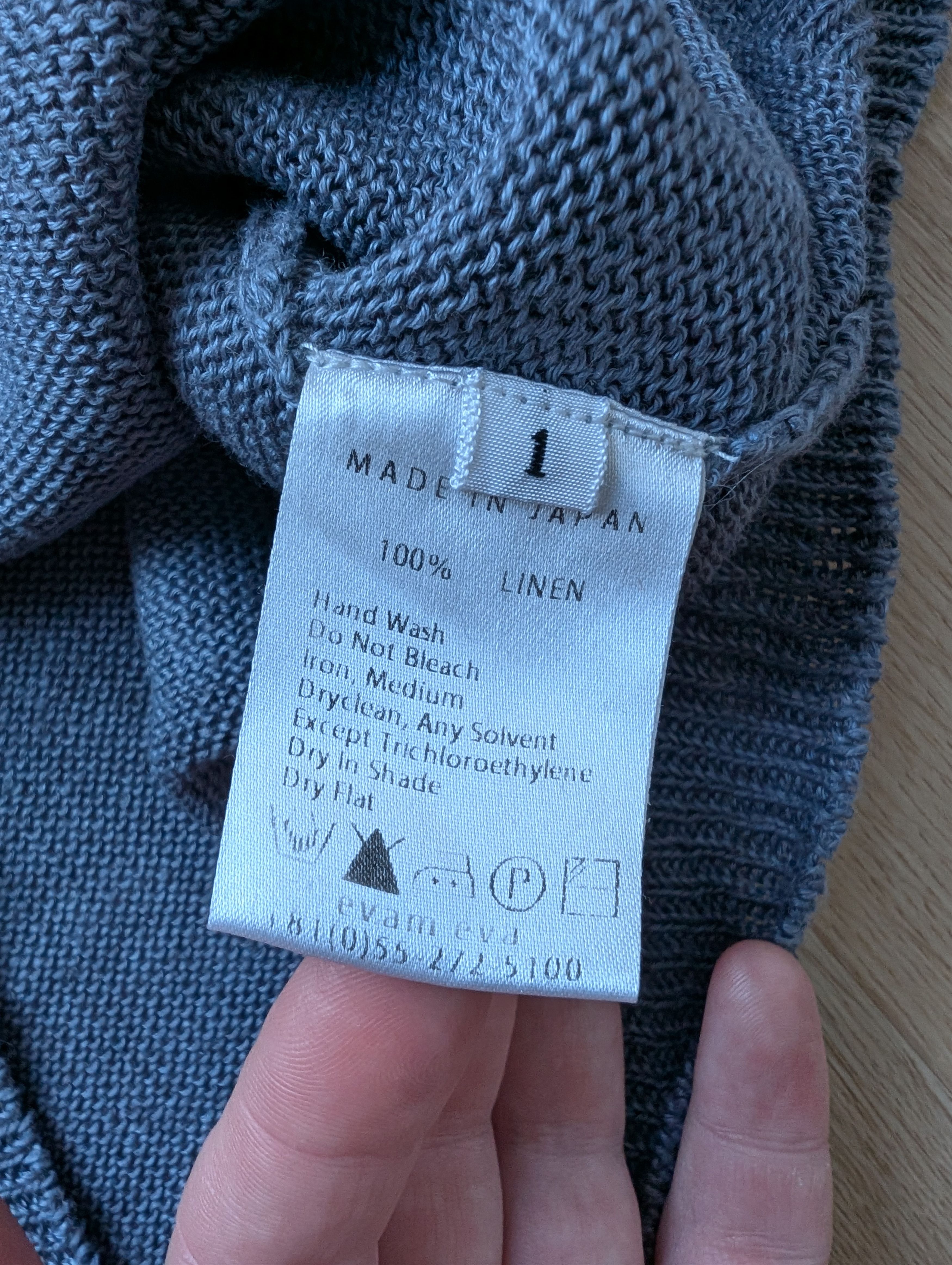 Japanese Brand Evam Eva 100% Linen Crew Neck Long Slv Sweater Japan Size S / US 4 / IT 40 - 4 Thumbnail
