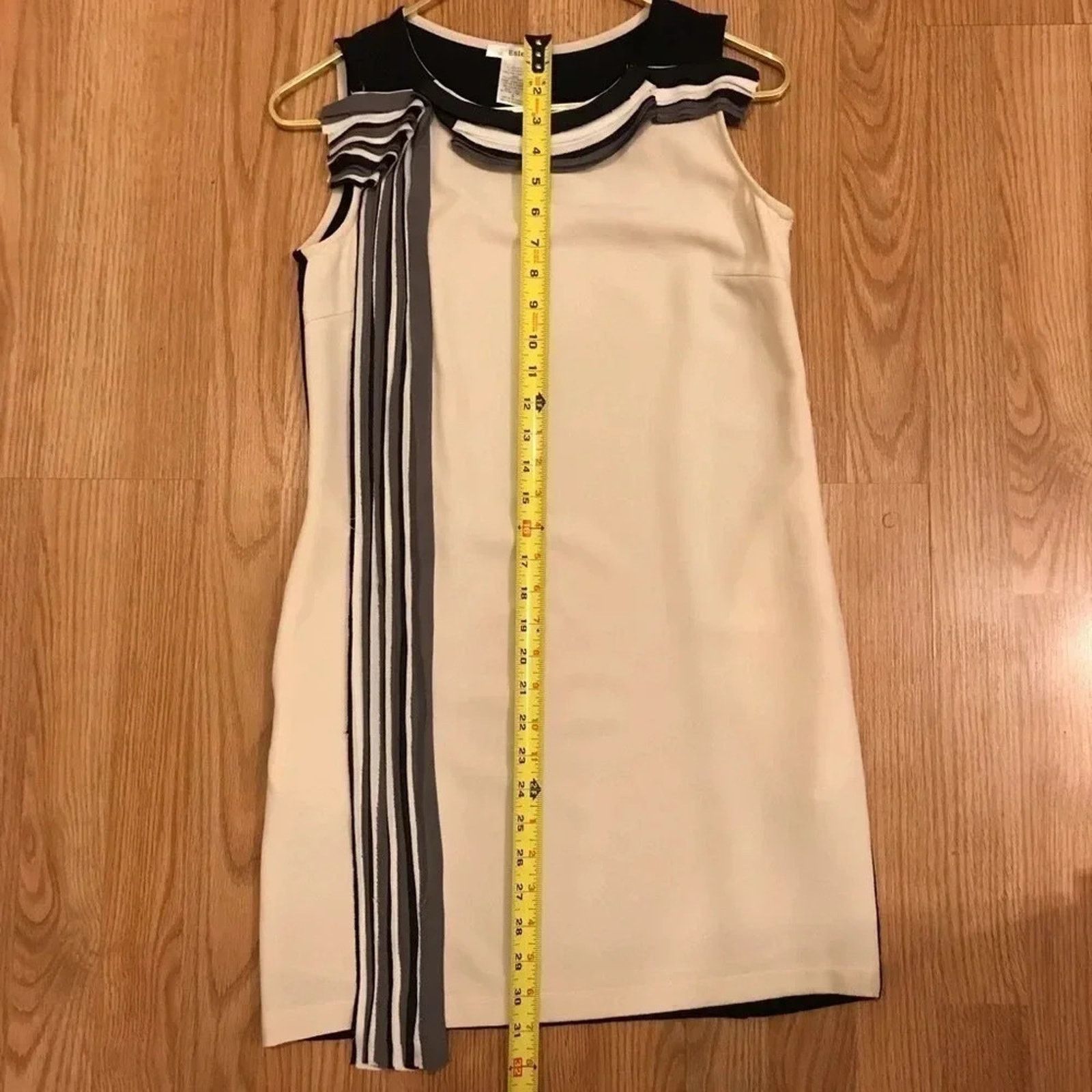 Other Esley Cream and Black Colorblock Shift Dress Small Size S / US 4 / IT 40 - 8 Thumbnail