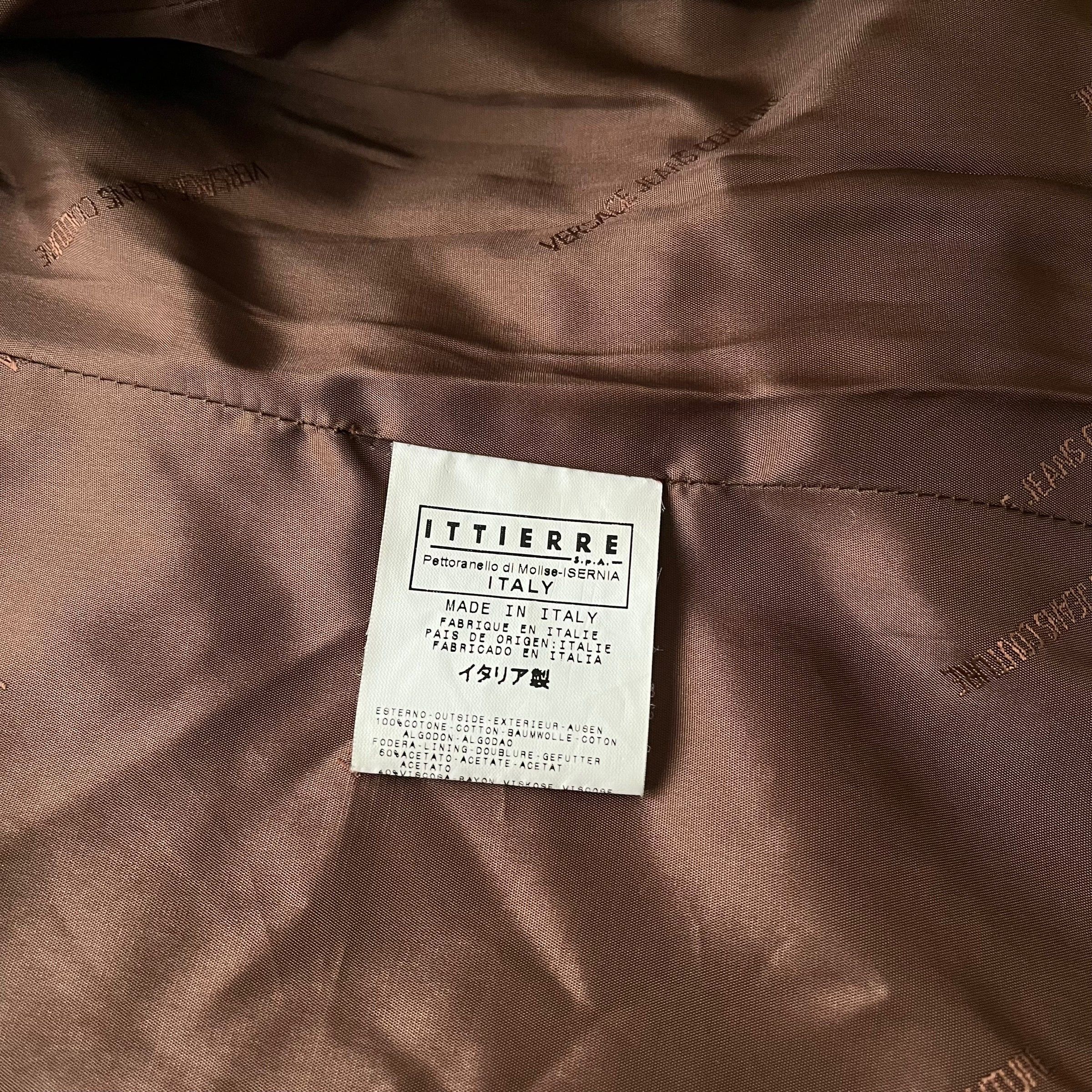 Versace Vintage 90s Women's Versace Colourful Striped Corduroy Coat Size S / US 4 / IT 40 - 4 Thumbnail