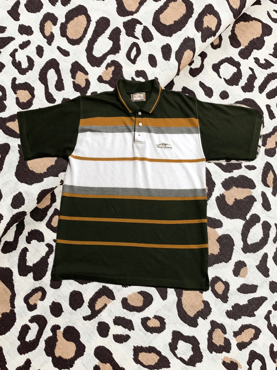 Burberry Thomas Burberry Shirt Multicolor Striped Embroidered POLO Size US L / EU 52-54 / 3 - 1 Thumbnail