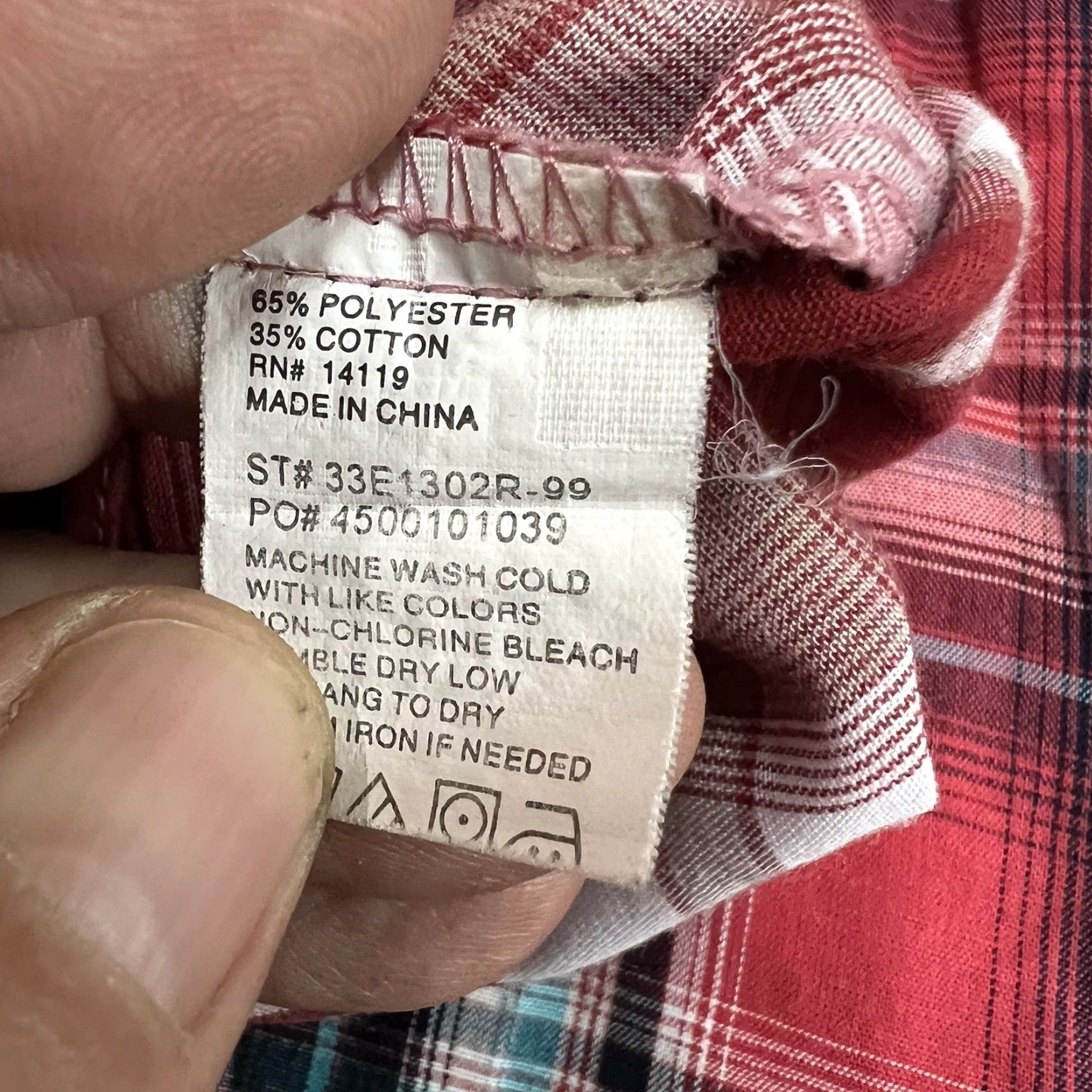 Vintage Plains Western Wear Plaid Pearlsnap Shirt Mens M Red Short Sleeve Shirt Size US M / EU 48-50 / 2 - 7 Thumbnail