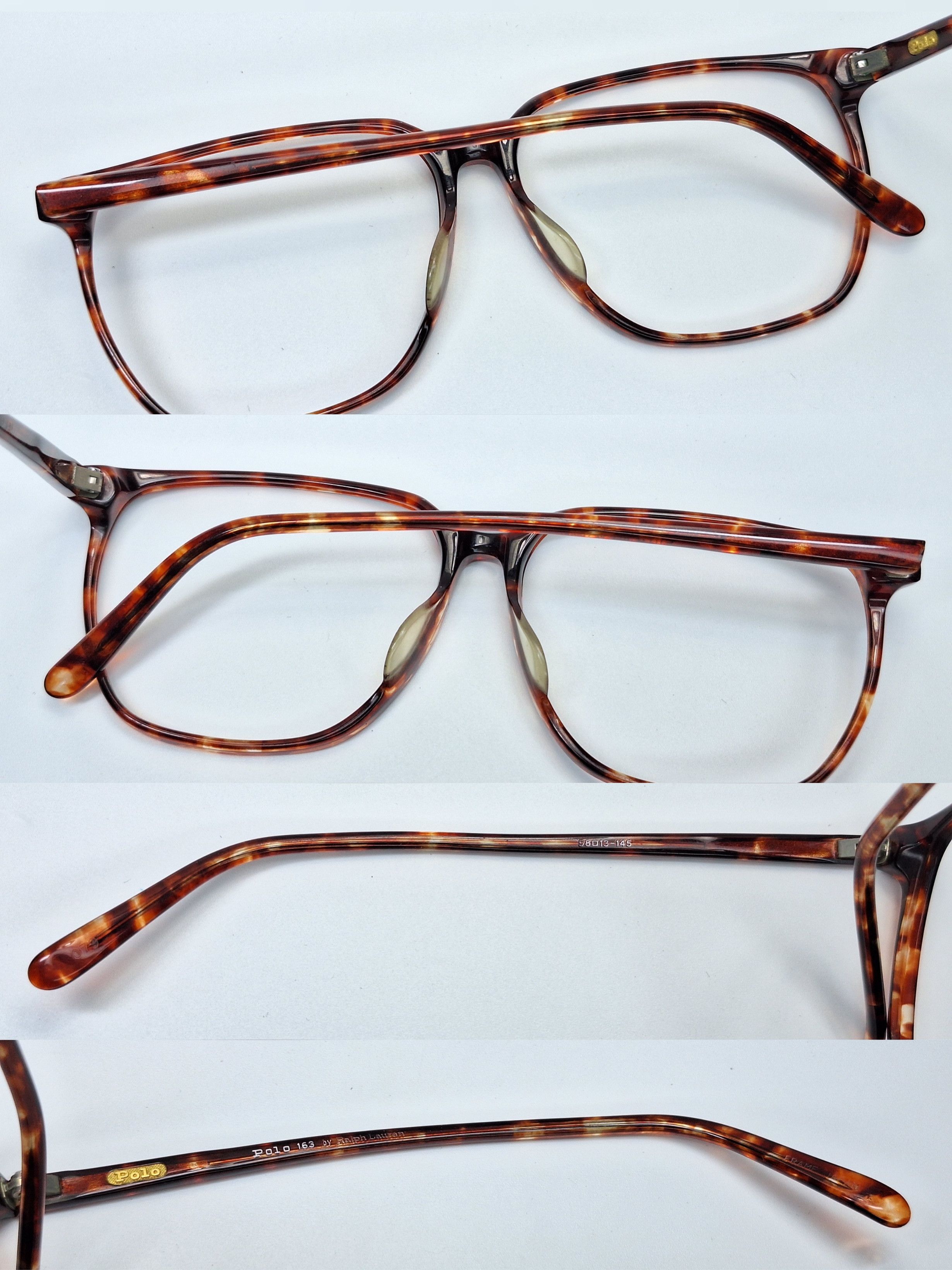 Polo Ralph Lauren Polo Ralph Lauren 163 Slim Tortoise Eyeglasses Vintage Frame Size ONE SIZE - 3 Thumbnail