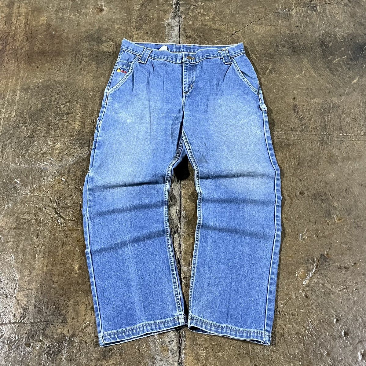 Carhartt × Vintage Crazy Y2K Carhartt Style Carpenter Jeans Workwear Skater Size US 34 / EU 50 - 2 Thumbnail