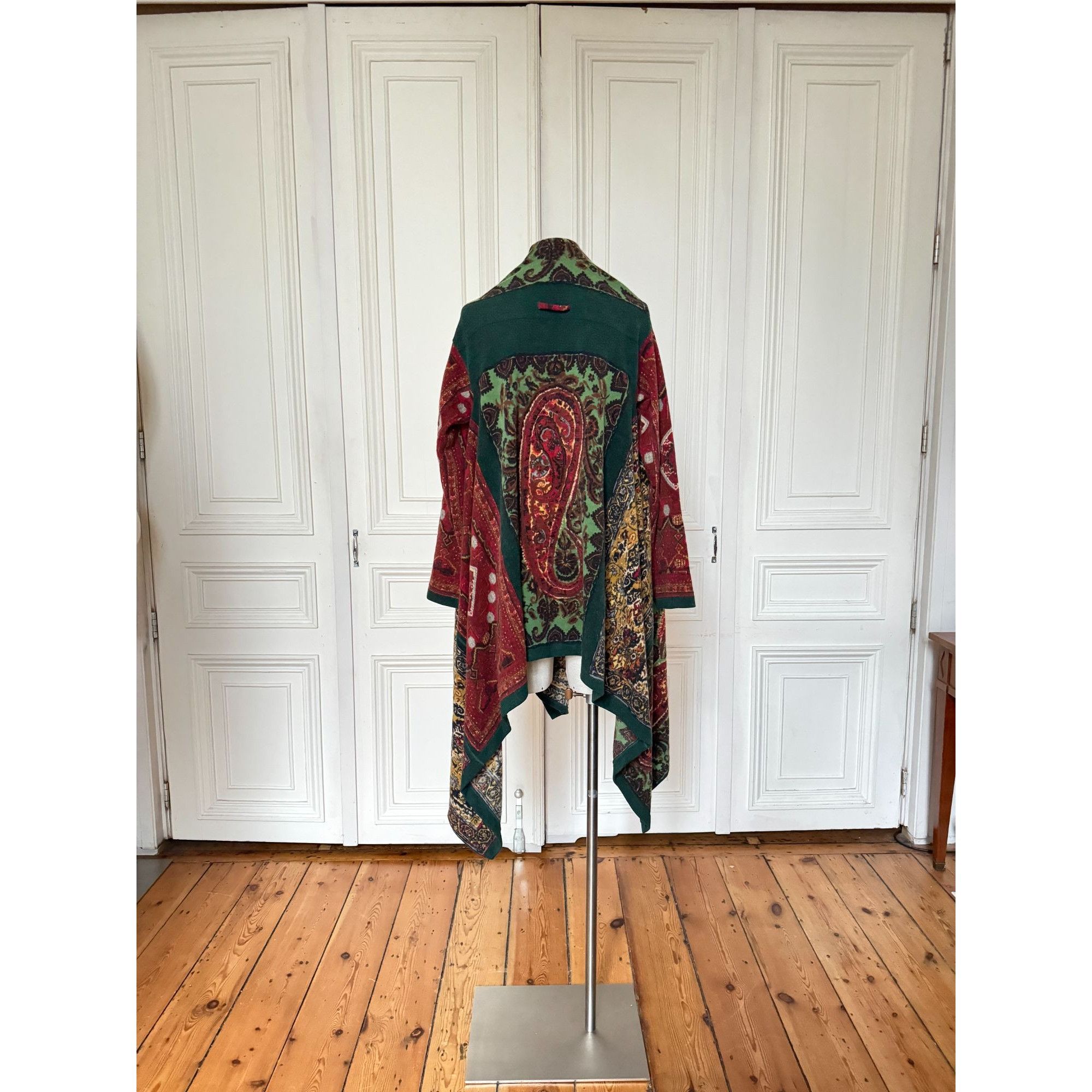 Jean Paul Gaultier 1990s Paisley Patchwork Wool Cardigan Size M / US 6-8 / IT 42-44 - 4 Thumbnail