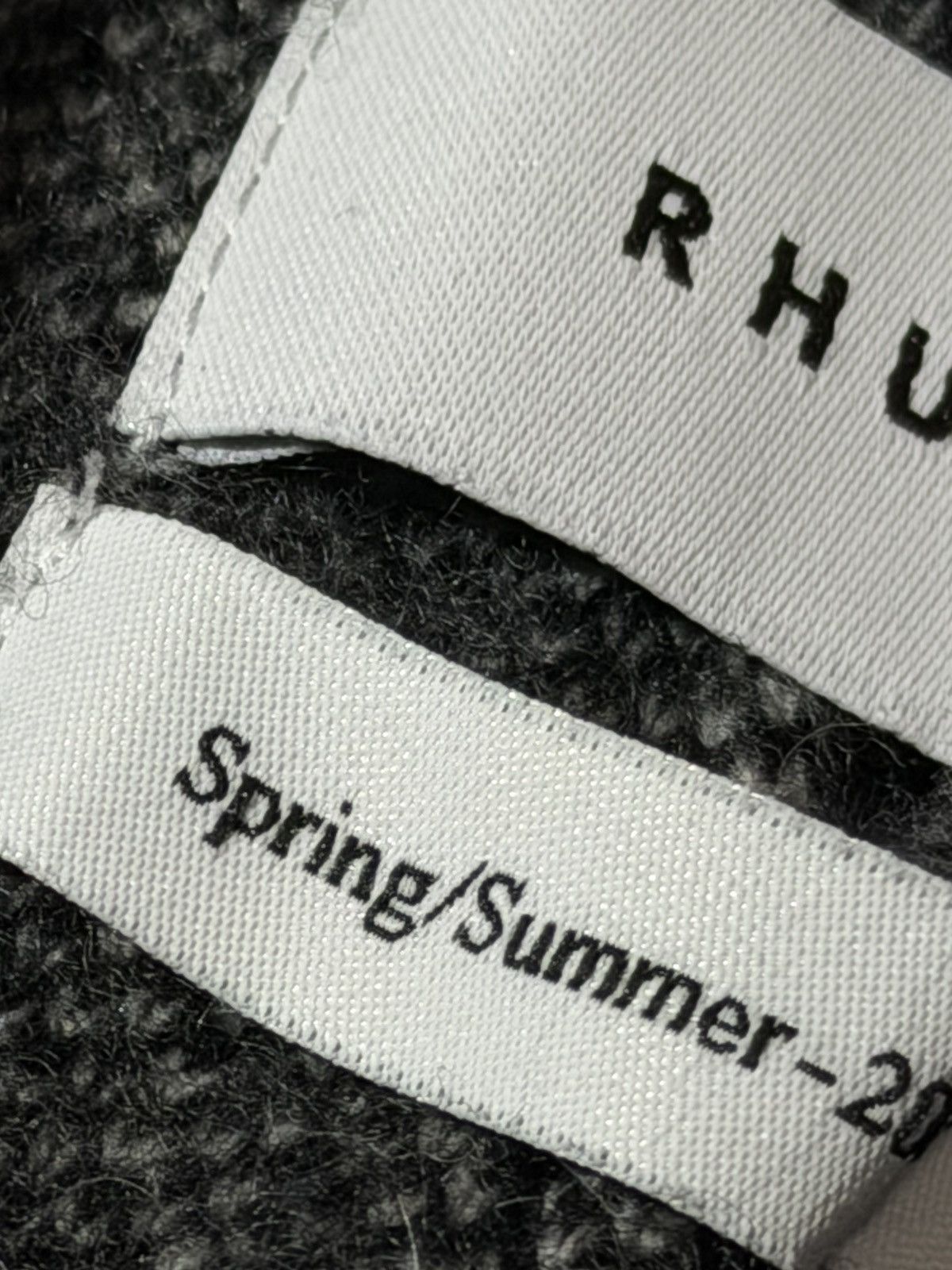 Rhude Authentic Rhude SS22 Knit Logo Shorts - Black/Creme - Size M Size US 32 / EU 48 - 4 Thumbnail