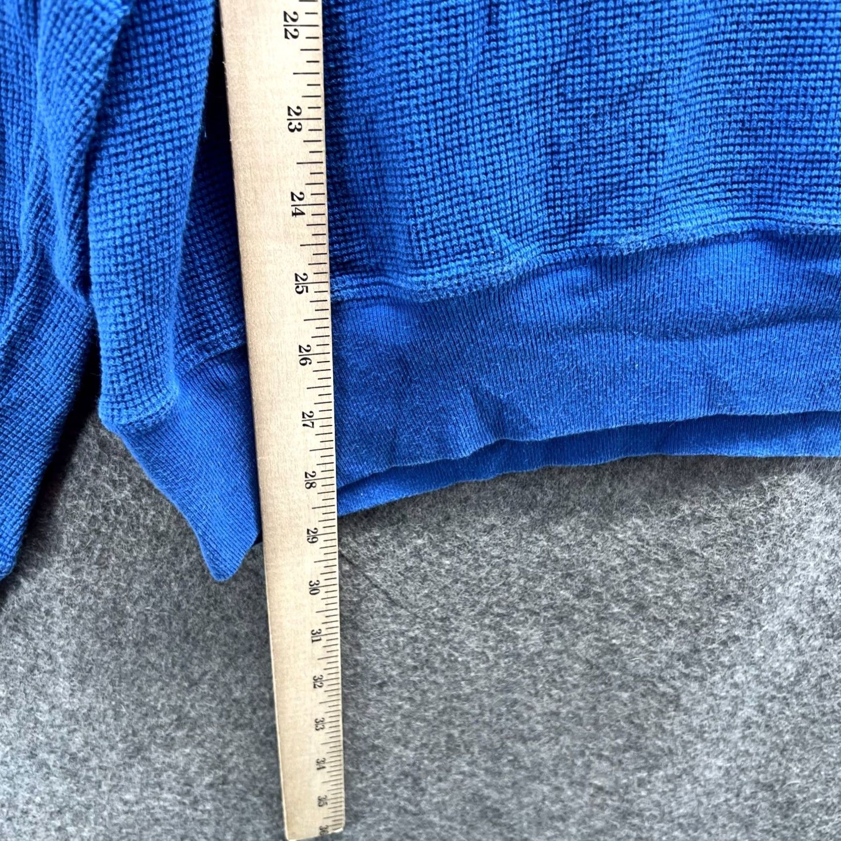 Ralph Lauren VINTAGE Ralph Lauren Sweater Mens XL Blue Quarter Zip Fleece Pullover Pony Knit Size US XL / EU 56 / 4 - 5 Thumbnail