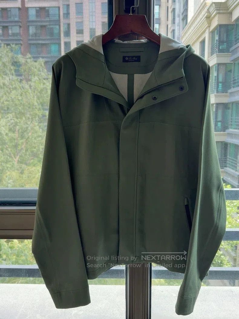 Loro Piana Loro Piana Silk Hooded Jacket. Size US M / EU 48-50 / 2 - 1 Thumbnail