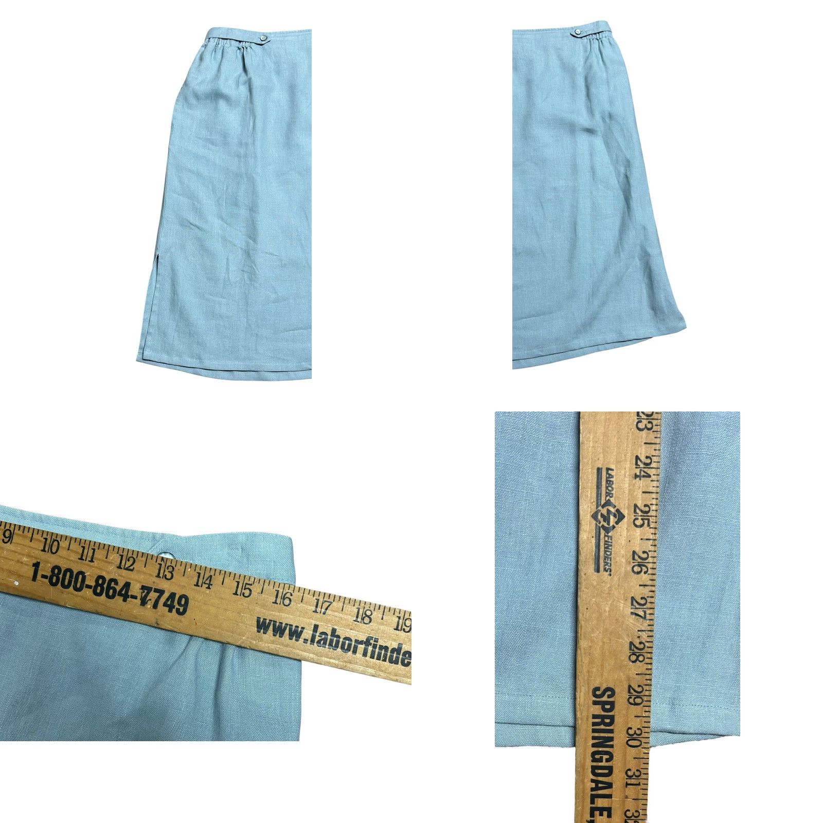 Vintage VINTAGE L.L.Bean Woman's 2 Piece Skirt Suit Light Blue Long Sleeve Skirt Suit Womens 90s Premium Female Mens? Size XL / US 12-14 / IT 48-50 - 10 Thumbnail