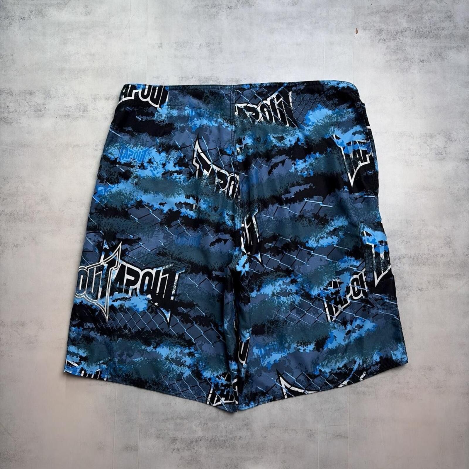 Tapout Y2K Blue Tapout Grunge Baggy Surf Camo Board Shorts Size US 38 / EU 54 - 2 Thumbnail