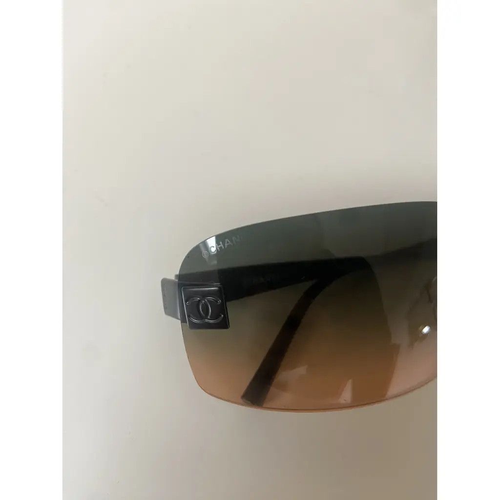 Chanel CHANEL SUNGLASSES 4026 LOGO Black Metal Vintage Iconic 4017 Size ONE SIZE - 3 Thumbnail
