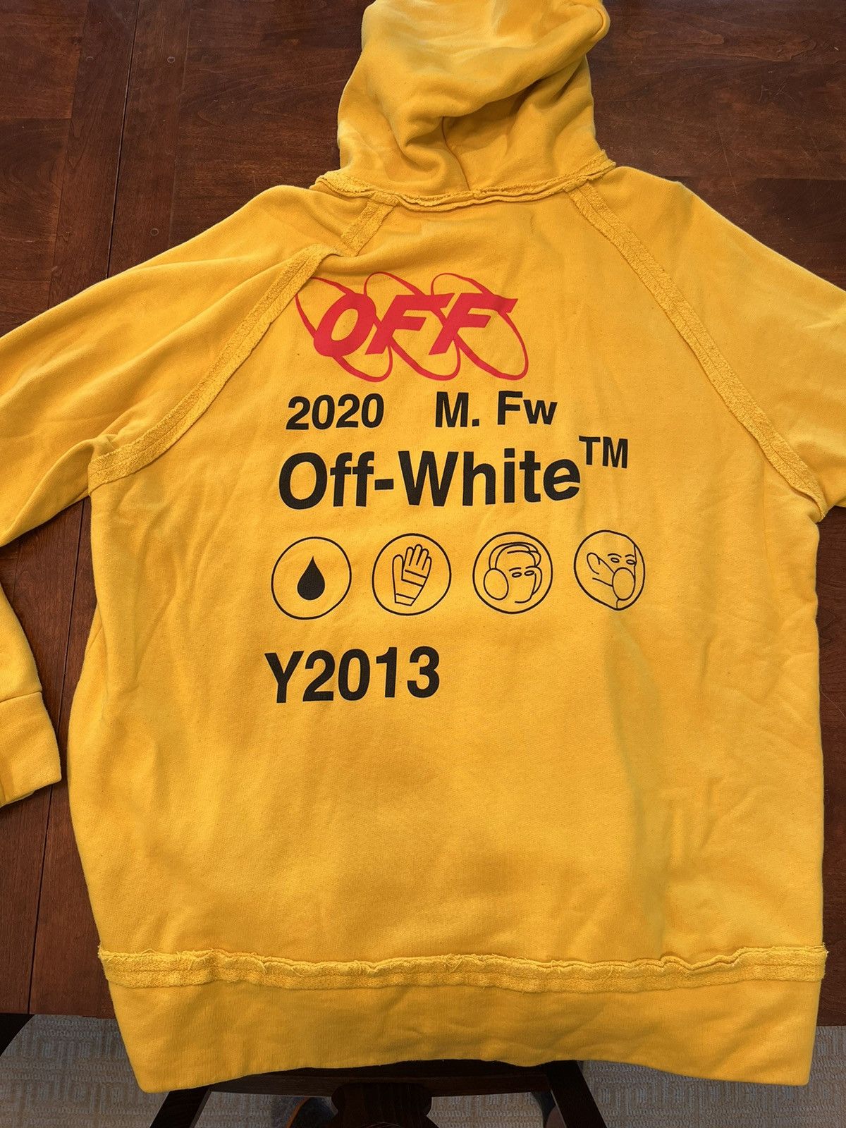 Off-White off white oversized industrial Y013 hoodie Size US M / EU 48-50 / 2 - 2 Thumbnail