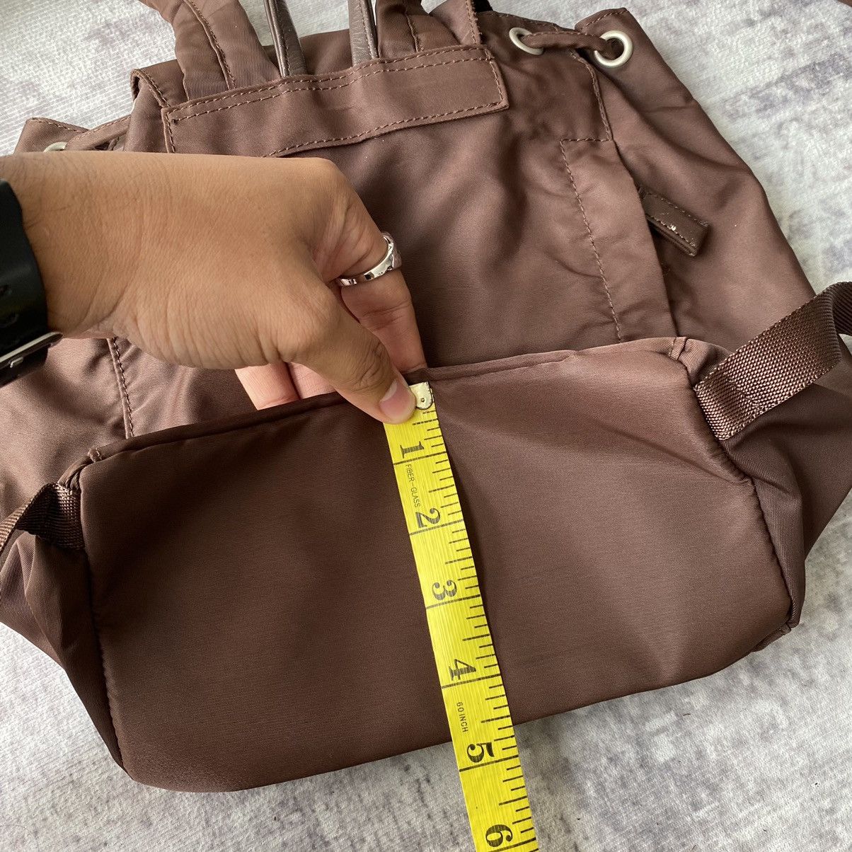 Designer × Japanese Brand × agnes b. Agnes B Brown Mini Backpack Prada Style Size ONE SIZE - 15 Thumbnail