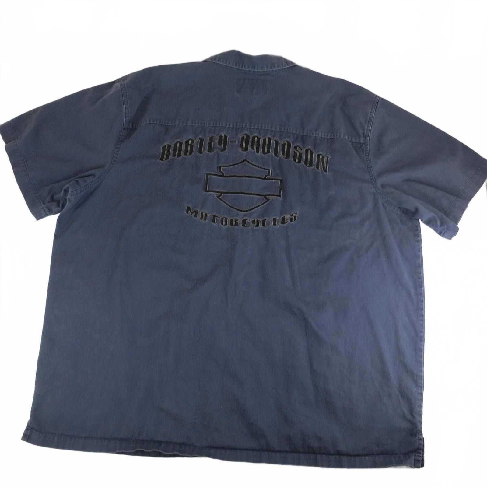 Harley Davidson Harley-Davidson Work Shirt Dark Gray Size 3XL Size US XXL / EU 58 / 5 - 5 Thumbnail
