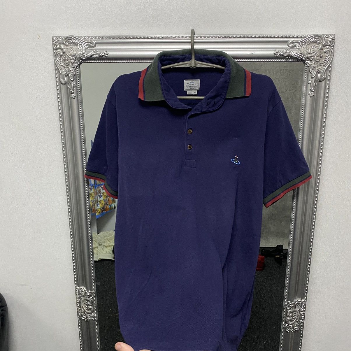 Vivienne Westwood Vintage Vivienne Westwood Polo Shirt Logo Orb Basic Y2k Size US XL / EU 56 / 4 - 3 Thumbnail