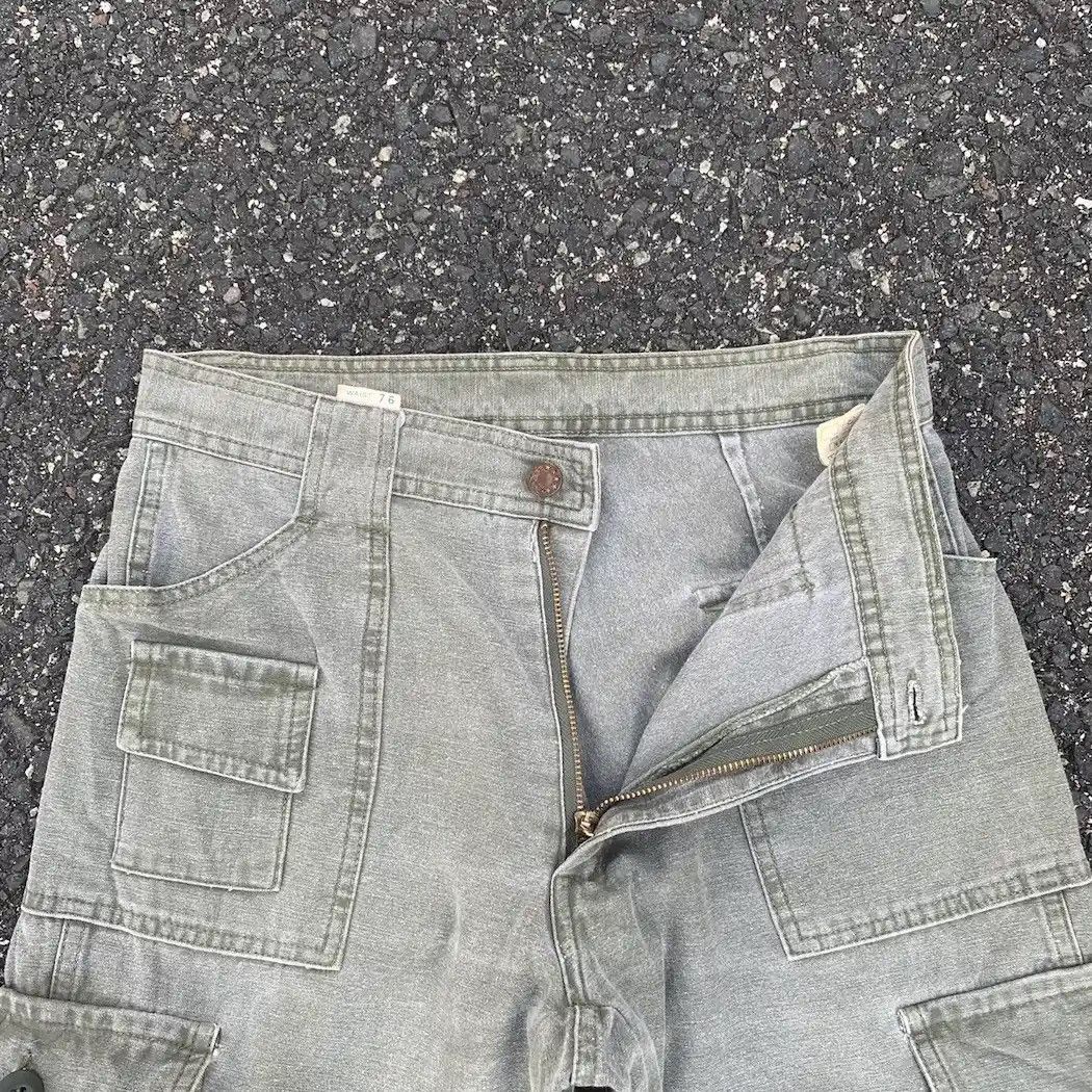 Japanese Brand VINTAGE CAPITAN TROUSERS DUCK CANVAS UTILITY FADED CARGO W27 Size US 27 - 5 Thumbnail