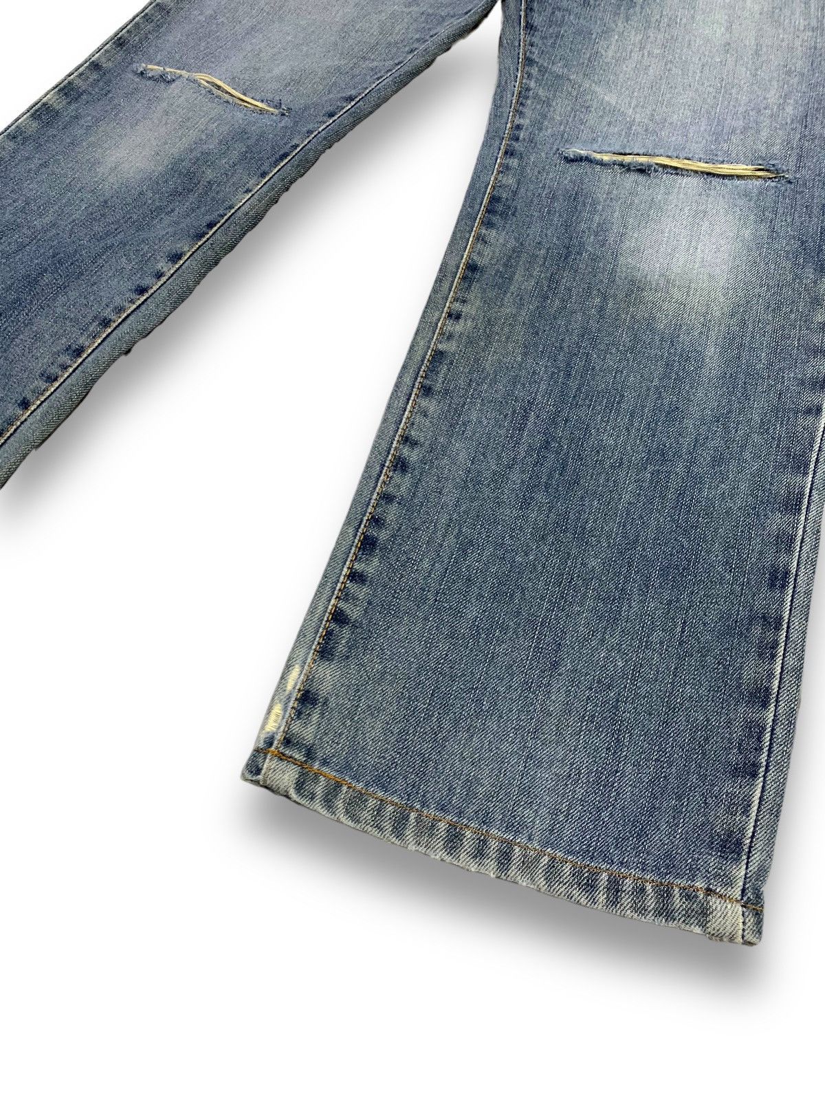 Edwin Vintage Edwin 404 Straight Leg Distressed Grunge Jeans Size US 31 - 10 Thumbnail