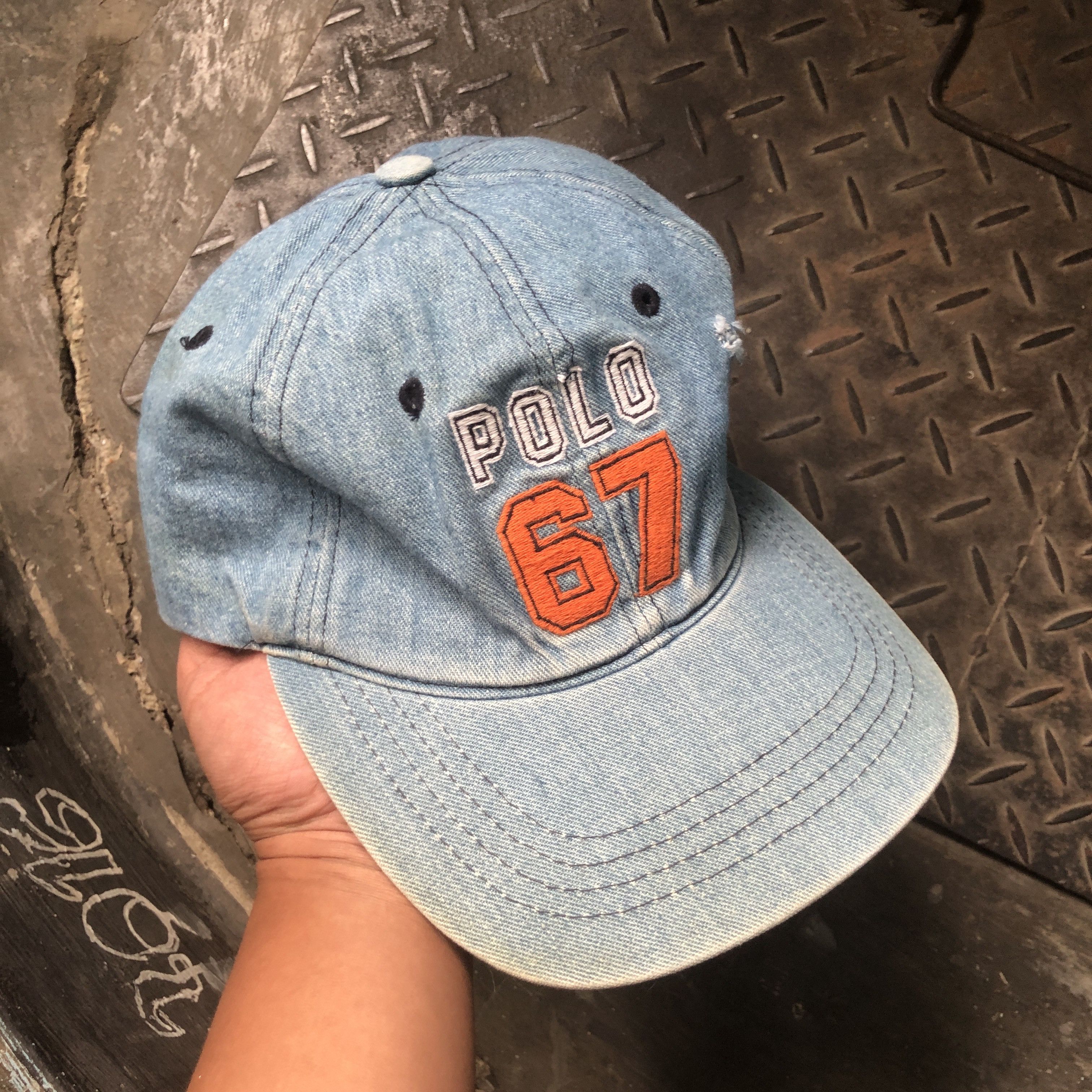 Polo Ralph Lauren Vintage 90s Polo Sport Ralph Lauren Denim Bluewashed Logo Size ONE SIZE - 3 Thumbnail