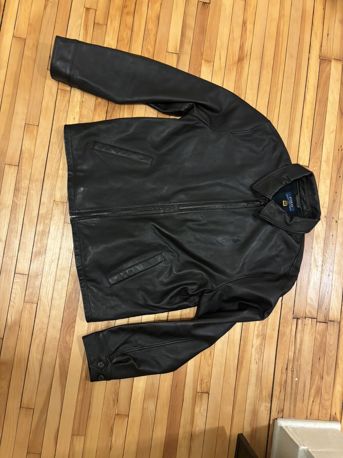 Polo Ralph Lauren Bayville Leather Jacket Size US XL / EU 56 / 4 - 1 Thumbnail