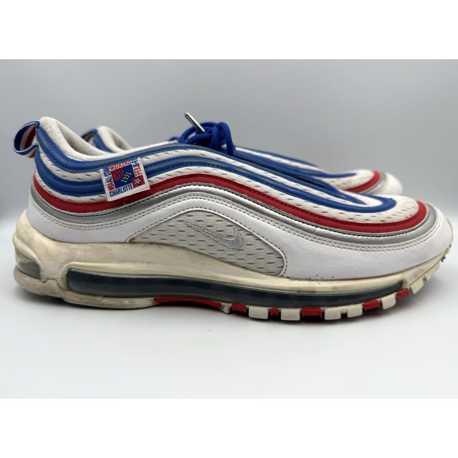 Nike VINTAGE Nike Air Max 97 All Star Sneaker Men 11 Blue White Red 921826-404 Size US 10 / EU 43 - 3 Thumbnail