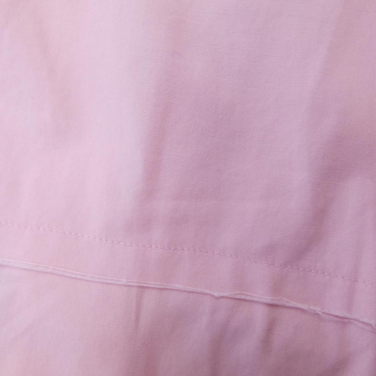 Shirt Button Up Cotton Long Sleeve Pink