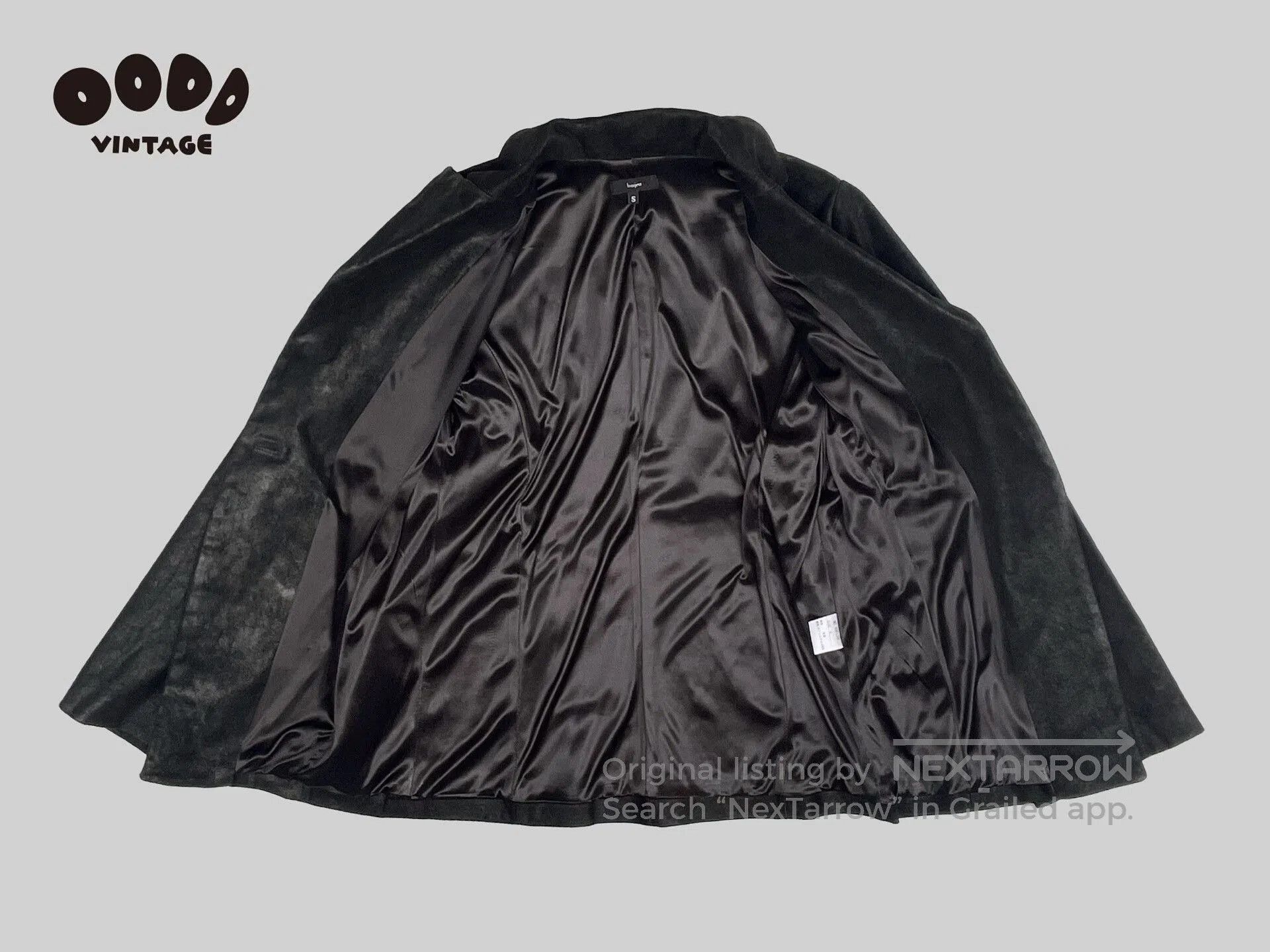 Bajra Black Suede Flare Sleeve Jacket. Size M / US 6-8 / IT 42-44 - 3 Thumbnail