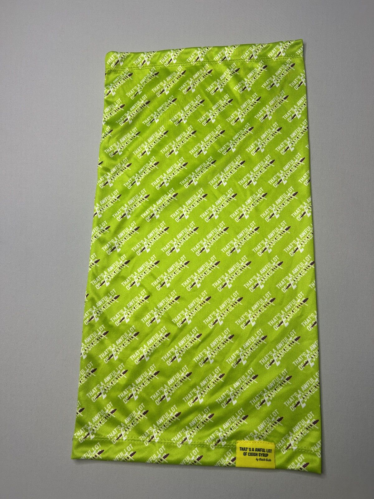Awful Lot of Cough Syrup Awful Lot Of Cough Syrup Green Neck Gator Warmer Mask NWOT Size ONE SIZE - 1 Thumbnail