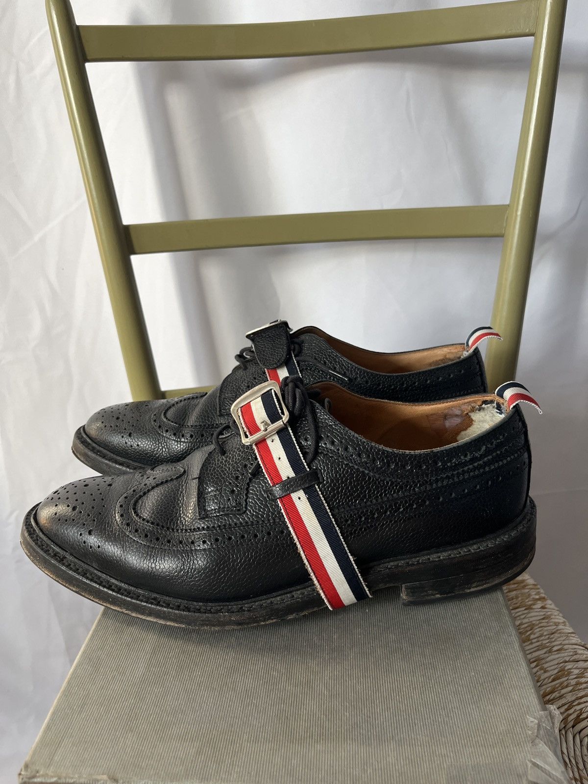 Thom Browne Thom Browne Longwing Brogue Strap Leather Size US 11 / EU 44 - 1 Thumbnail